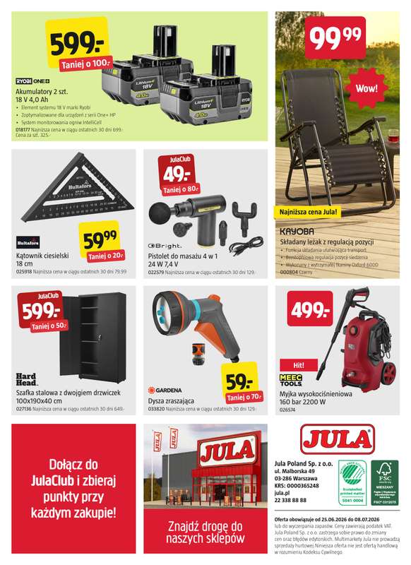 Jula - gazetka promocyjna Gazetka od czwartku 25.06 do środy 08.07 - strona 8