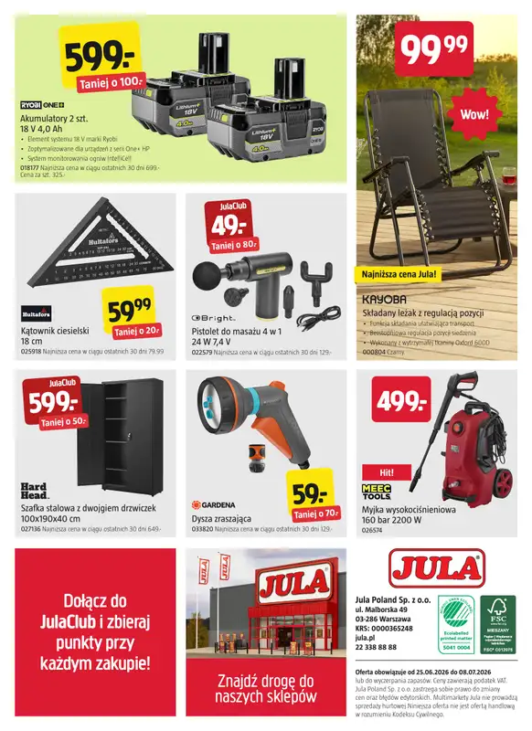 Jula - gazetka promocyjna Gazetka od czwartku 25.06 do środy 08.07 - strona 8