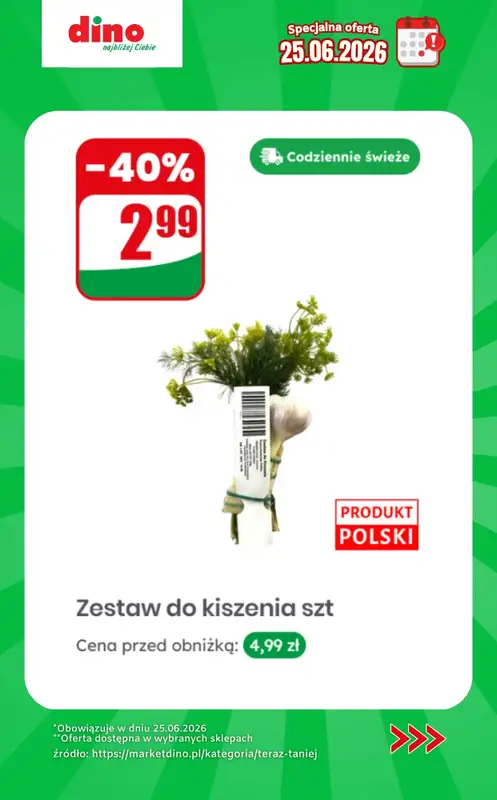 Dino - gazetka promocyjna Specjalna oferta na 25.06.2026 - promocje spoza gazetki od czwartku 25.06 do czwartku 25.06 - strona 8