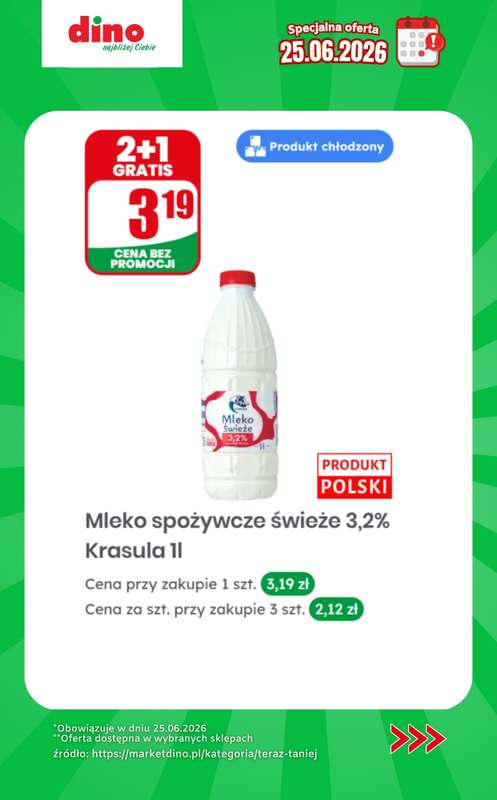 Dino - gazetka promocyjna Specjalna oferta na 25.06.2026 - promocje spoza gazetki od czwartku 25.06 do czwartku 25.06 - strona 7