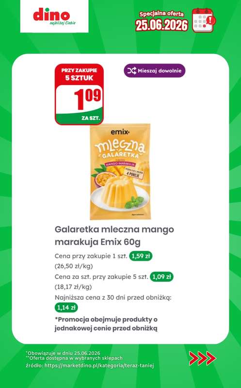 Dino - gazetka promocyjna Specjalna oferta na 25.06.2026 - promocje spoza gazetki od czwartku 25.06 do czwartku 25.06 - strona 9