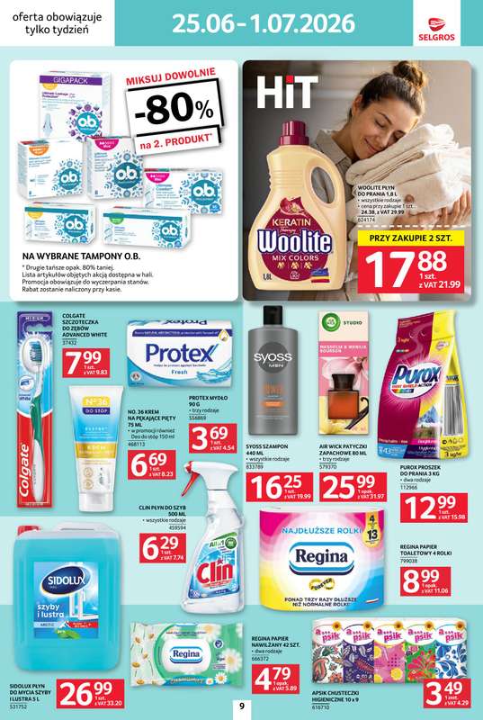 Selgros - gazetka promocyjna Jeszcze więcej super promocji! od czwartku 25.06 do środy 01.07 - strona 9