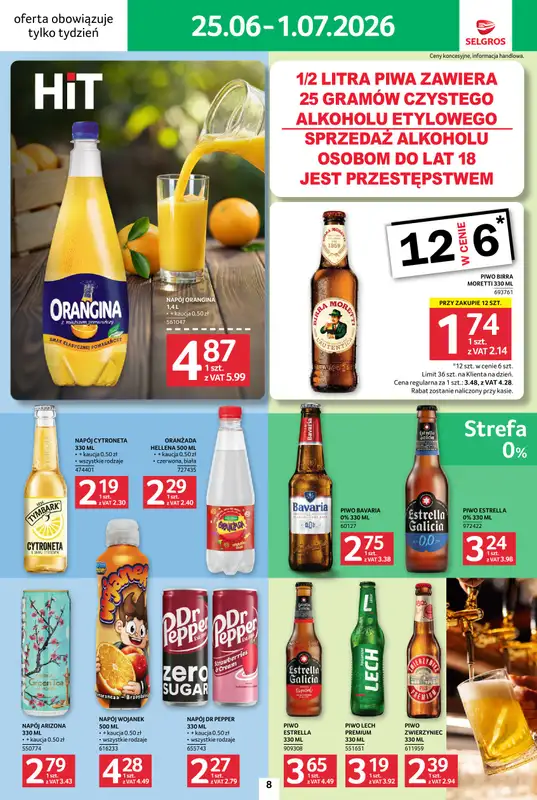 Selgros - gazetka promocyjna Jeszcze więcej super promocji! od czwartku 25.06 do środy 01.07 - strona 8