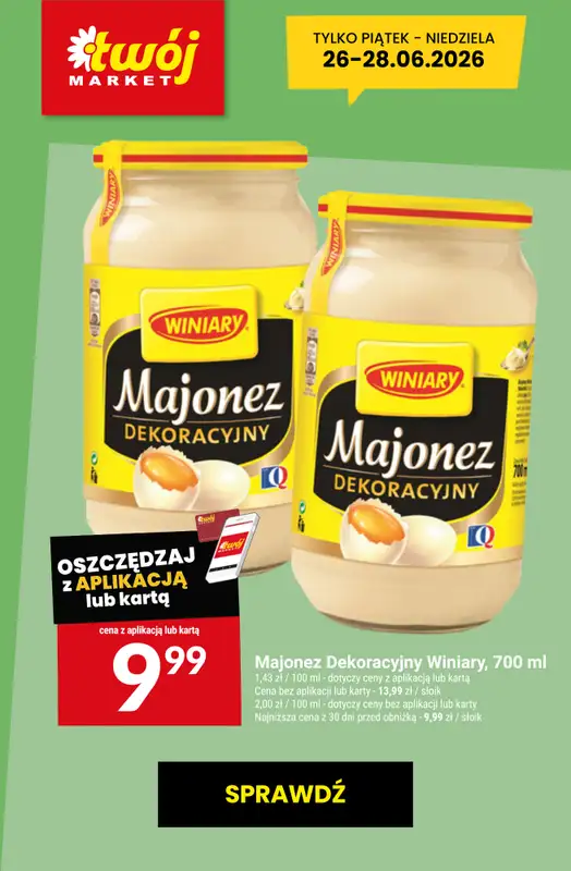 Twój Market - gazetka promocyjna Najlepsze promocje! od czwartku 25.06 do wtorku 30.06 - strona 9