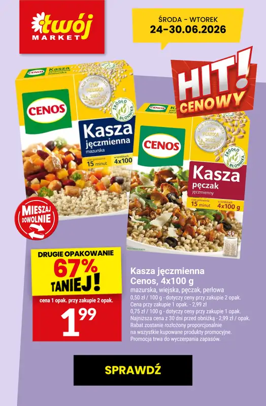 Twój Market - gazetka promocyjna Najlepsze promocje! od czwartku 25.06 do wtorku 30.06 - strona 5