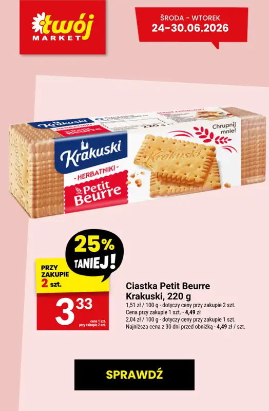 Twój Market - gazetka promocyjna Najlepsze promocje! od czwartku 25.06 do wtorku 30.06 - strona 8