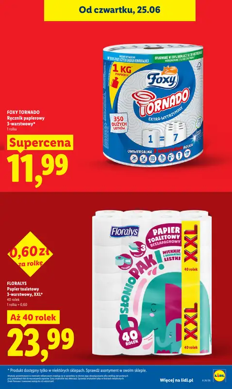 Lidl - gazetka promocyjna Oferta od czwartku od czwartku 25.06 do niedzieli 28.06 - strona 23