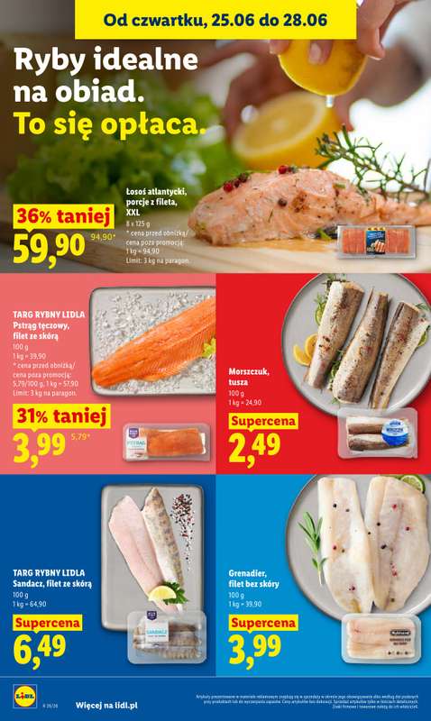Lidl - gazetka promocyjna Oferta od czwartku od czwartku 25.06 do niedzieli 28.06 - strona 52