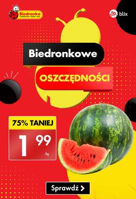 Biedronka - gazetka promocyjna Biedronkowe oszczędności od czwartku od czwartku 25.06 do soboty 27.06