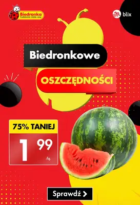 Biedronka - gazetka promocyjna Biedronkowe oszczędności od czwartku od czwartku 25.06 do soboty 27.06