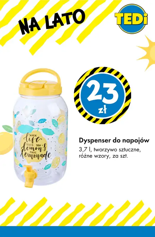 Tedi - gazetka promocyjna Najlepsze artykuły na lato od czwartku 25.06  - strona 6