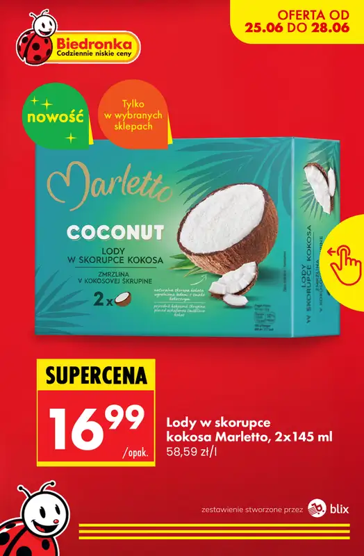 Biedronka - gazetka promocyjna Nowości w Biedronce! od czwartku 25.06 do niedzieli 28.06 - strona 4