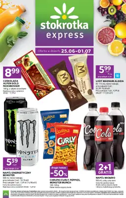 Stokrotka - gazetka promocyjna Gazetka Express od czwartku 25.06 do środy 01.07