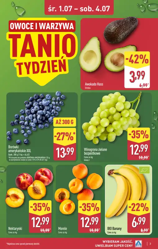 Aldi - gazetka promocyjna Warszawa, ul. Gen. K. S. Rudnickiego 5, WIELKIE OTWARCIE już w ŚRODĘ! od środy 01.07 do soboty 04.07 - strona 3