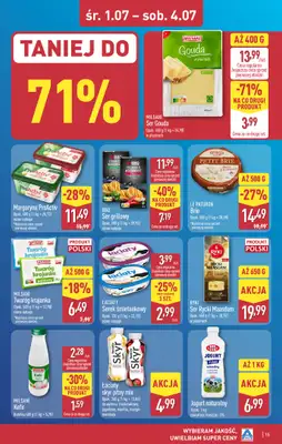 Aldi - gazetka promocyjna Warszawa, ul. Gen. K. S. Rudnickiego 5, WIELKIE OTWARCIE już w ŚRODĘ! od środy 01.07 do soboty 04.07 - strona 15