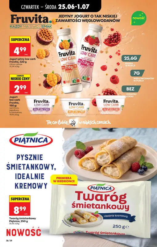 Biedronka - gazetka promocyjna Od czwartku od czwartku 25.06 do środy 01.07 - strona 44