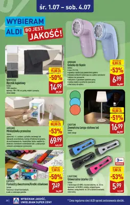Aldi - gazetka promocyjna Ostrołęka, ppłk. Cieplińskiego "Pługa" 2, WIELKIE OTWARCIE już w ŚRODĘ od środy 01.07 do soboty 04.07 - strona 20
