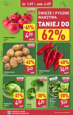 Aldi - gazetka promocyjna Ostrołęka, ppłk. Cieplińskiego "Pługa" 2, WIELKIE OTWARCIE już w ŚRODĘ od środy 01.07 do soboty 04.07 - strona 2
