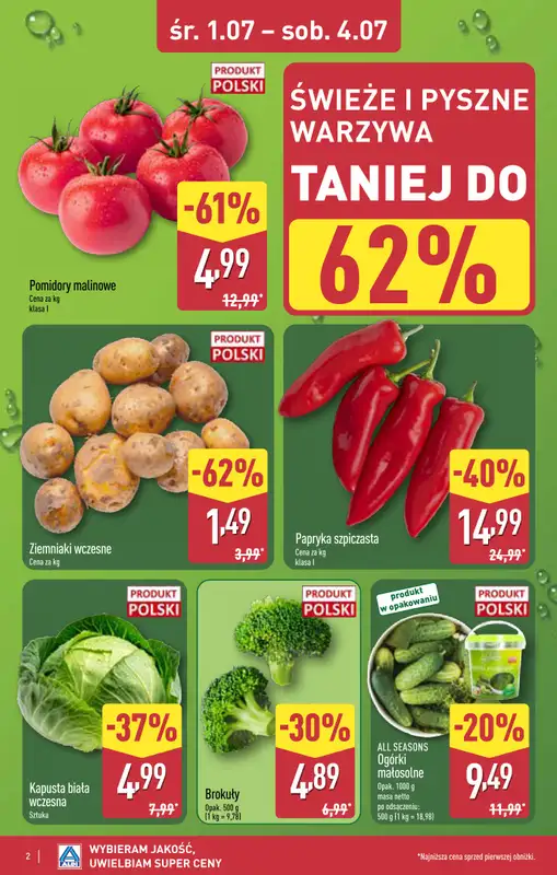 Aldi - gazetka promocyjna Ostrołęka, ppłk. Cieplińskiego "Pługa" 2, WIELKIE OTWARCIE już w ŚRODĘ od środy 01.07 do soboty 04.07 - strona 2