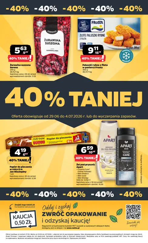 Netto - gazetka promocyjna Gazetka Spożywcza od poniedziałku 29.06 do soboty 04.07 - strona 36