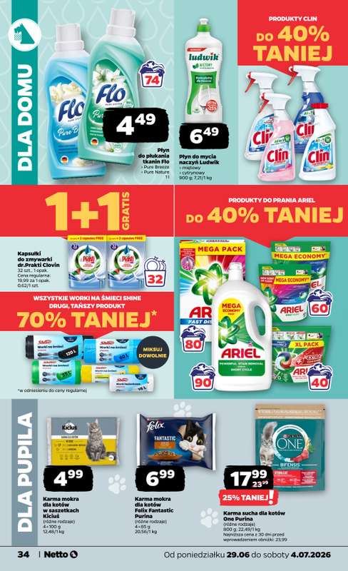Netto - gazetka promocyjna Gazetka Spożywcza od poniedziałku 29.06 do soboty 04.07 - strona 34