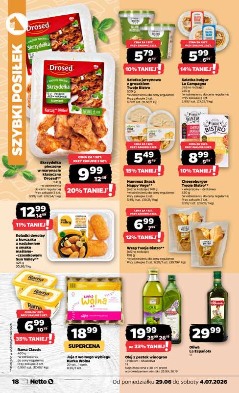 Netto - gazetka promocyjna Gazetka Spożywcza od poniedziałku 29.06 do soboty 04.07 - strona 18