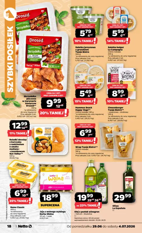 Netto - gazetka promocyjna Gazetka Spożywcza od poniedziałku 29.06 do soboty 04.07 - strona 18