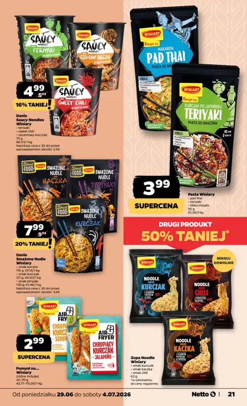 Netto - gazetka promocyjna Gazetka Spożywcza od poniedziałku 29.06 do soboty 04.07 - strona 21