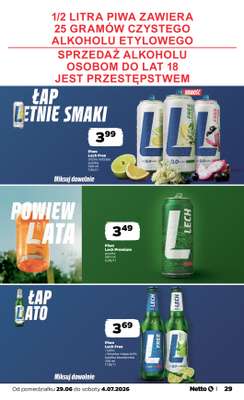 Netto - gazetka promocyjna Gazetka Spożywcza od poniedziałku 29.06 do soboty 04.07 - strona 29