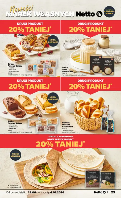 Netto - gazetka promocyjna Gazetka Spożywcza od poniedziałku 29.06 do soboty 04.07 - strona 23