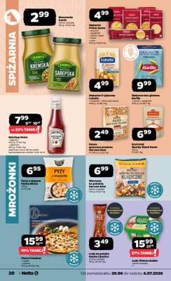 Netto - gazetka promocyjna Gazetka Spożywcza od poniedziałku 29.06 do soboty 04.07 - strona 20