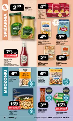 Netto - gazetka promocyjna Gazetka Spożywcza od poniedziałku 29.06 do soboty 04.07 - strona 20