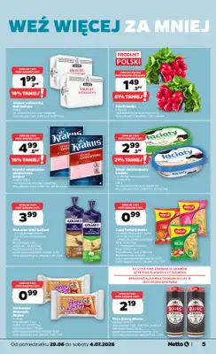 Netto - gazetka promocyjna Gazetka Spożywcza od poniedziałku 29.06 do soboty 04.07 - strona 5
