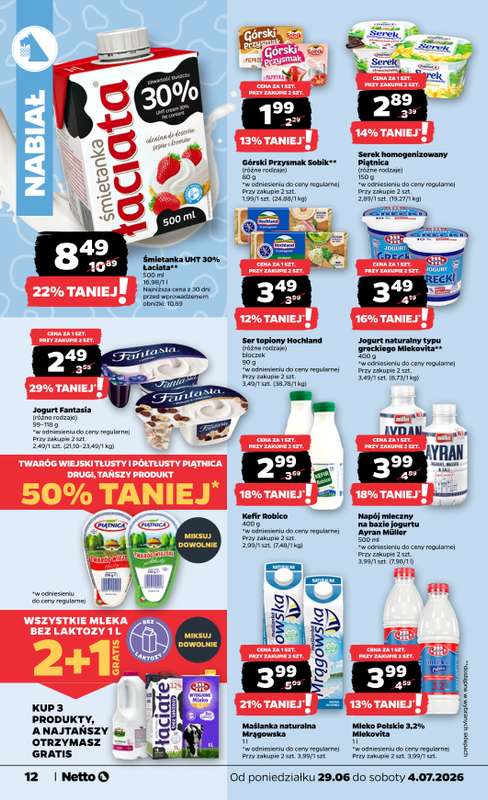 Netto - gazetka promocyjna Gazetka Spożywcza od poniedziałku 29.06 do soboty 04.07 - strona 12