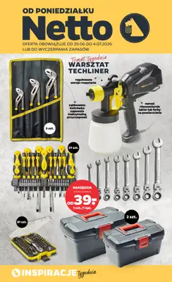 Netto - gazetka promocyjna Inspiracje tygodnia Warsztat Techliner  do soboty 04.07