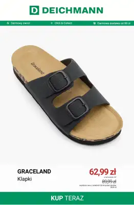 Deichmann - gazetka promocyjna Do -50% na klapki damskie od soboty 27.06  - strona 13
