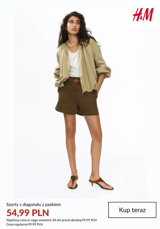 H&M - gazetka promocyjna SZORTY damskie na PROMOCJI od czwartku 25.06  - strona 10