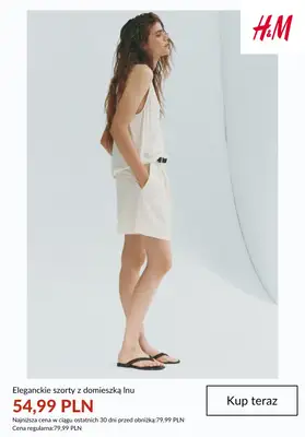 H&M - gazetka promocyjna SZORTY damskie na PROMOCJI od czwartku 25.06  - strona 9