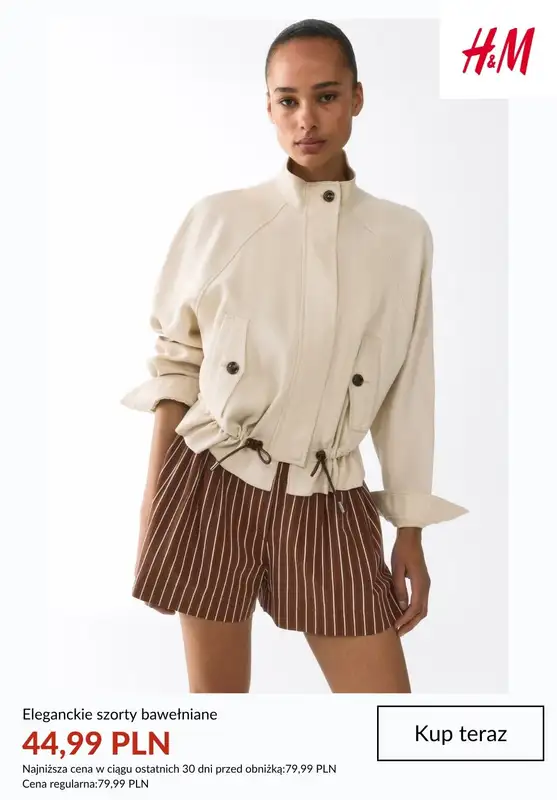 H&M - gazetka promocyjna SZORTY damskie na PROMOCJI od czwartku 25.06  - strona 3