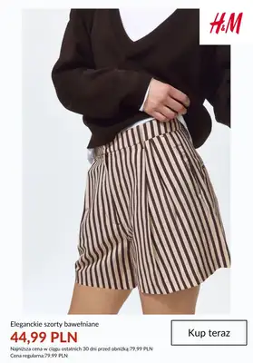 H&M - gazetka promocyjna SZORTY damskie na PROMOCJI od czwartku 25.06  - strona 4