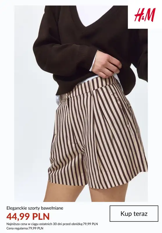 H&M - gazetka promocyjna SZORTY damskie na PROMOCJI od czwartku 25.06  - strona 4