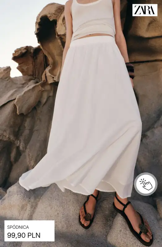 Zara - gazetka promocyjna Spódnice midi od soboty 27.06  - strona 3
