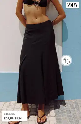 Zara - gazetka promocyjna Spódnice midi od soboty 27.06  - strona 2