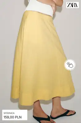 Zara - gazetka promocyjna Spódnice midi od soboty 27.06  - strona 5
