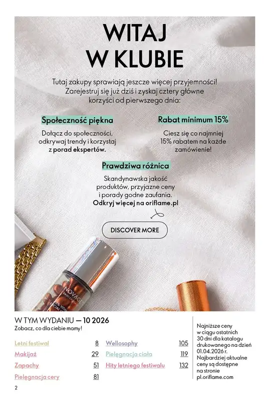 Oriflame - gazetka promocyjna Katalog 10/2026 od wtorku 07.07 do wtorku 28.07 - strona 2