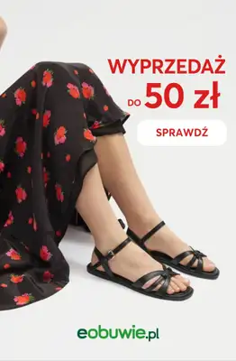 eobuwie.pl - gazetka promocyjna Damskie obuwie na WYPRZEDAŻY do 50 zł od czwartku 25.06 do wtorku 30.06