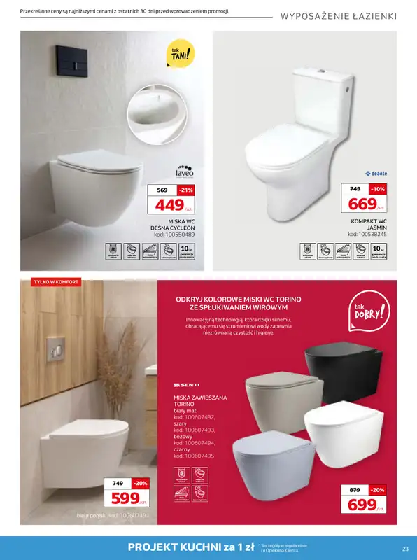 Komfort - gazetka promocyjna Gazetka od czwartku 25.06 do wtorku 11.08 - strona 23