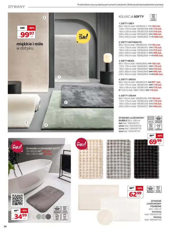 Komfort - gazetka promocyjna Gazetka od czwartku 25.06 do wtorku 11.08 - strona 34