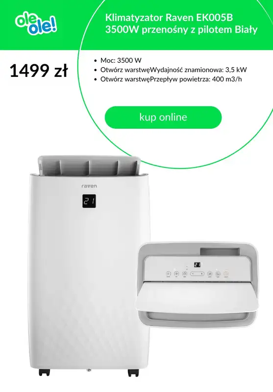 OleOle! - gazetka promocyjna Wentylatory i klimatyzatory na upały od czwartku 25.06  - strona 7