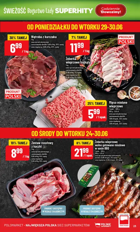 POLOmarket - gazetka promocyjna Gazetka od środy 24.06 do wtorku 30.06 - strona 23